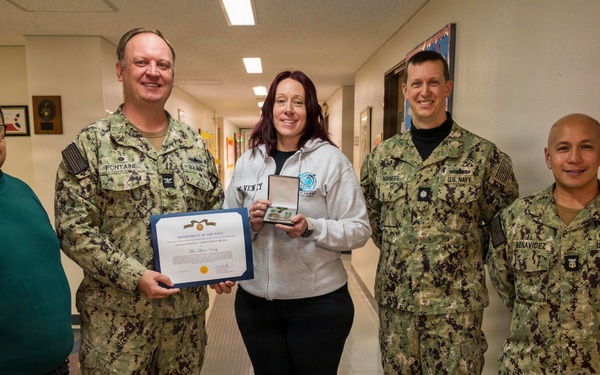 CFAS Hario Village Ombudsman Receives Civilian Service Achievement Medal