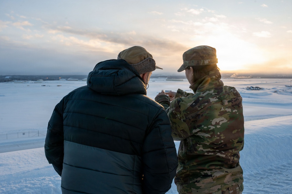 Alaska State House District 22 Representative Ted Eischeid visits JBER