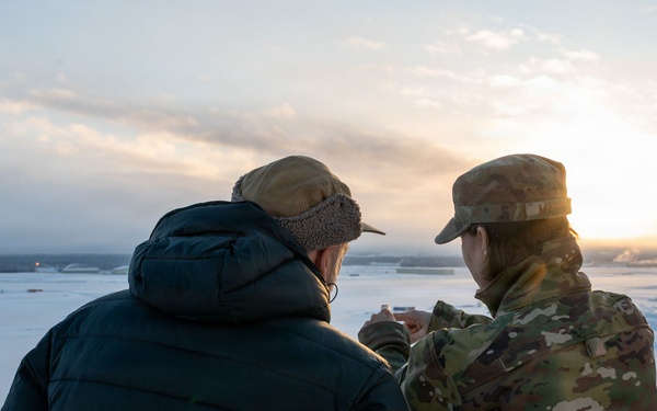 Alaska State House District 22 Representative Ted Eischeid visits JBER