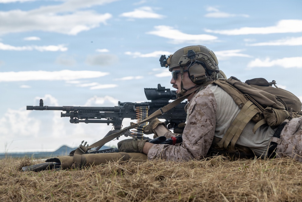 22nd MEU(SOC) | India Co. Conducts Live-Fire M240B MMG Range