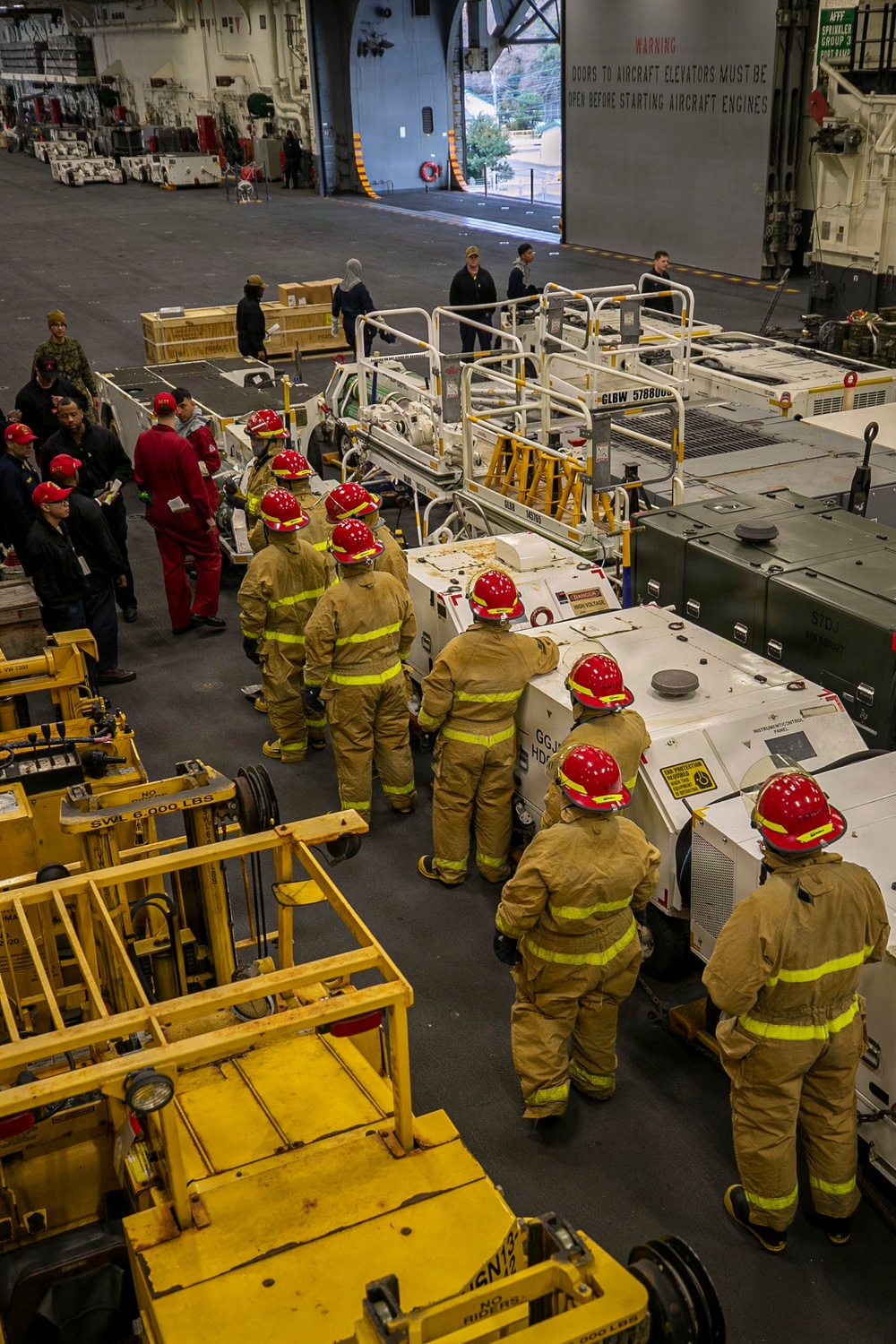 USS Tripoli Conducts Damage Control Drill