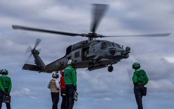 Abraham Lincoln conducts routine flight operations
