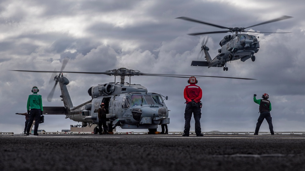 Abraham Lincoln conducts routine flight operations