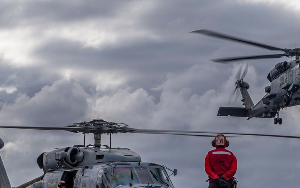 Abraham Lincoln conducts routine flight operations