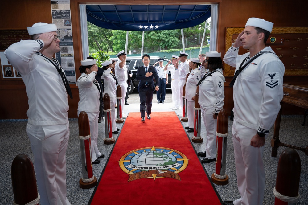 Japan Minister of Defense visits USS Arizona Memorial