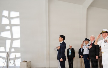 Japan Minister of Defense visits USS Arizona Memorial