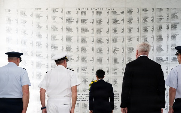 Japan Minister of Defense visits USS Arizona Memorial