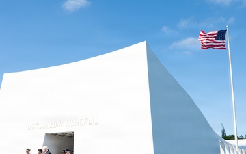 Japan Minister of Defense visits USS Arizona Memorial