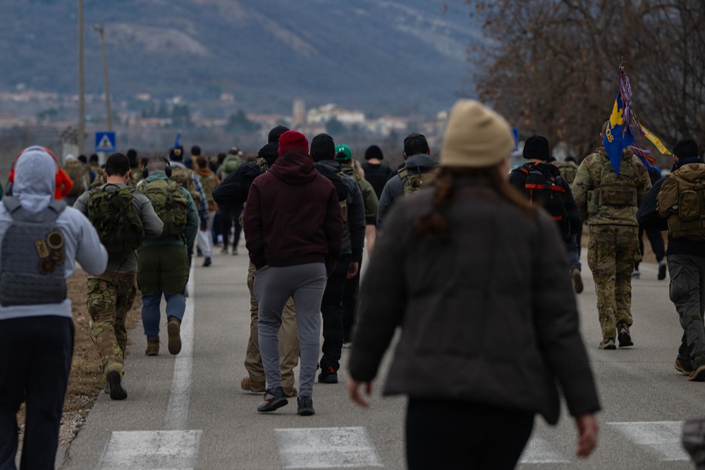 Aviano AB takes part in Jolly 22 memorial ruck