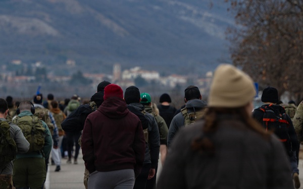 Aviano AB takes part in Jolly 22 memorial ruck