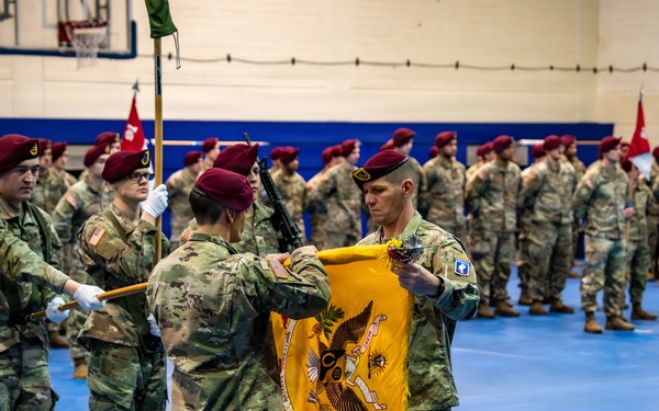 1-91 CAV Reflags to 3-504 PIR During Ceremony at Grafenwoehr Training Area