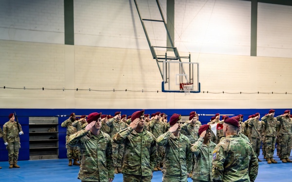 1-91 CAV Reflags to 3-504 PIR During Ceremony at Grafenwoehr Training Area