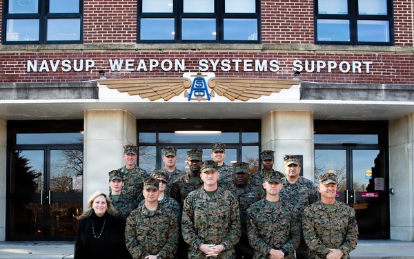 4th Marine Aircraft Wing CG visits NAVSUP Weapon Systems Support