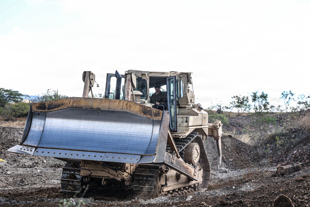 22nd MEU(SOC) | CLB Conducts Anti-tank Ditches and Berm Construction in Puerto Rico