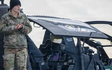 Post-Flight AH-64 Apache Inspection