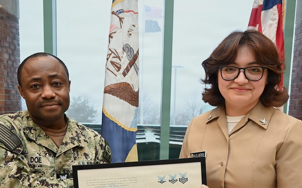 Navy Medicine Readiness and Training Command New England Sailor Promoted