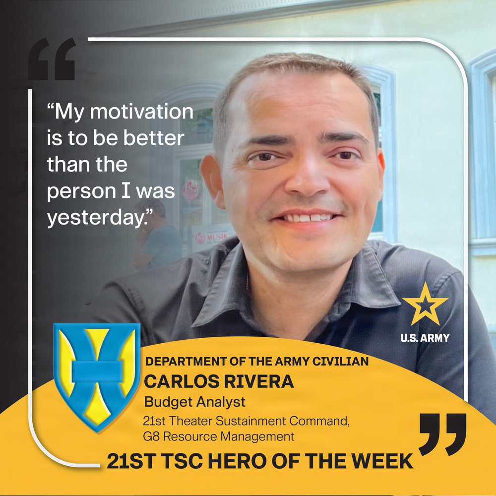 21st TSC Hero of the Week, DAC Carlos Rivera