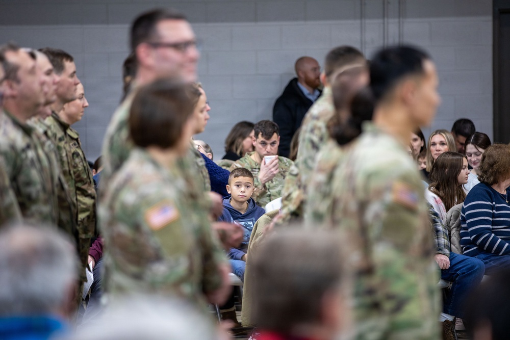 Task Force Alpine performs color-casing ceremony