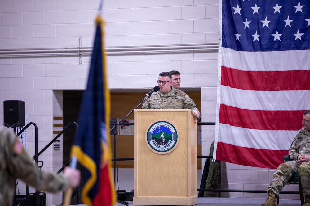 Task Force Alpine performs color-casing ceremony