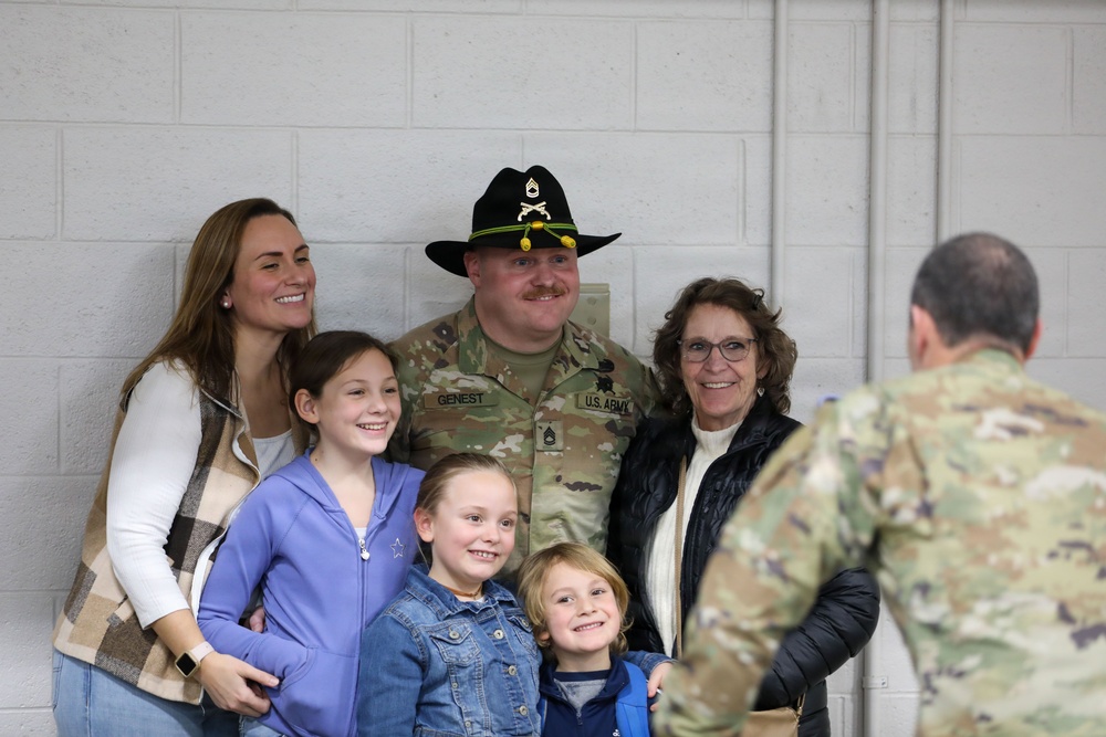 Task Force Alpine performs color-casing ceremony