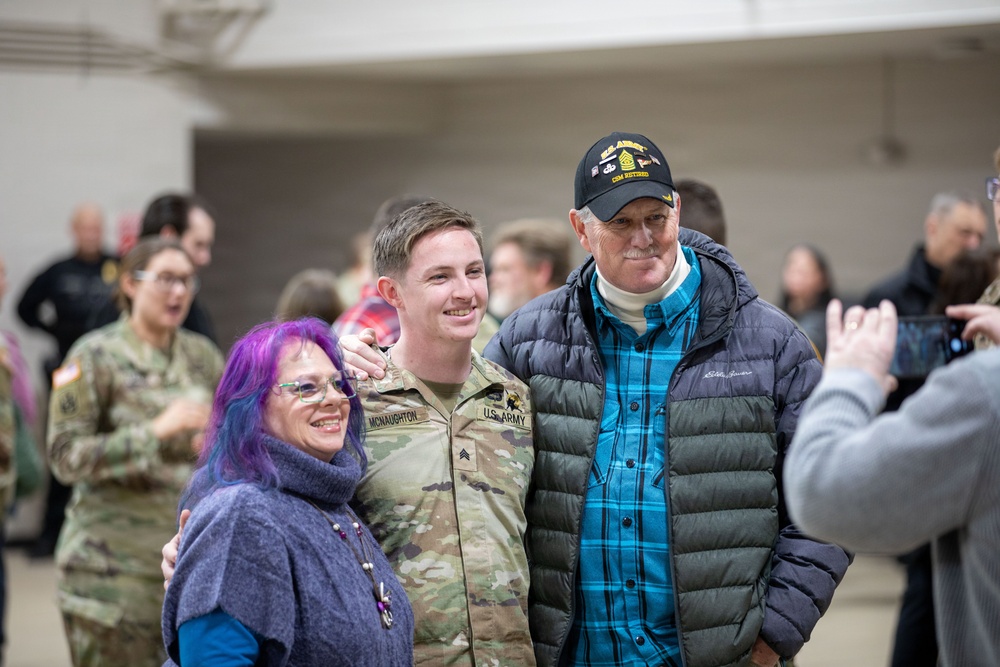 Task Force Alpine performs color-casing ceremony