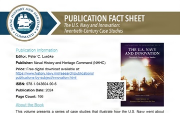 Publication Fact Sheet, THE U.S. NAVY AND INNOVATION: TWENTIETH-CENTURY CASE STUDIES