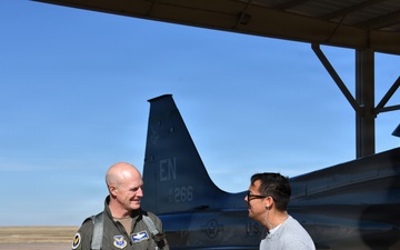 Gen. Christopher “Reggie” Hammond visits the 80th Flying Training Wing
