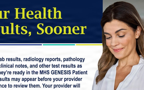 Get your health results faster in 2026: Lab and test results immediately available in your MHS GENESIS Patient Portal
