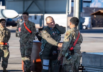 57th Wing Commander Brig. Gen. Lawrence Sullivan flies F-16 sortie