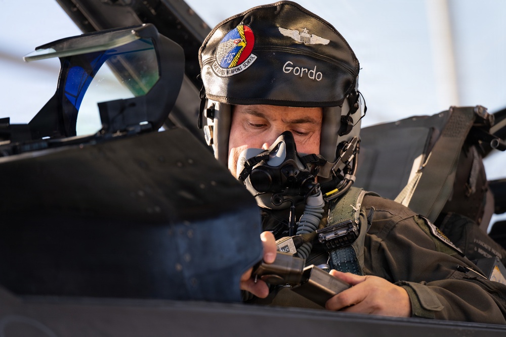 57th Wing Commander Brig. Gen. Lawrence Sullivan flies F-16 sortie