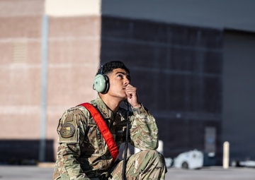 57th Wing Commander Brig. Gen. Lawrence Sullivan flies F-16 sortie