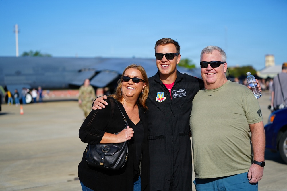F-22 Raptor Aerial Demonstration Team performs at the Barksdale Air Show 2023
