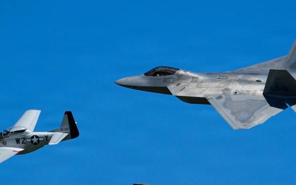 F-22 Raptor Aerial Demonstration Team performs at the Barksdale Air Show 2023