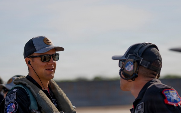 F-22 Raptor Aerial Demonstration Team performs at the Barksdale Air Show 2023