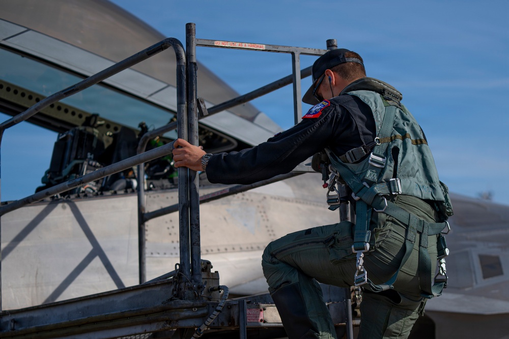 F-22 Raptor Aerial Demonstration Team performs at the Barksdale Air Show 2023