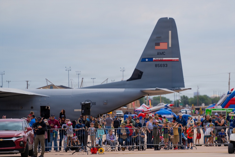 F-22 Raptor Aerial Demonstration Team performs at the Dyess Big Country Air Fest 2023