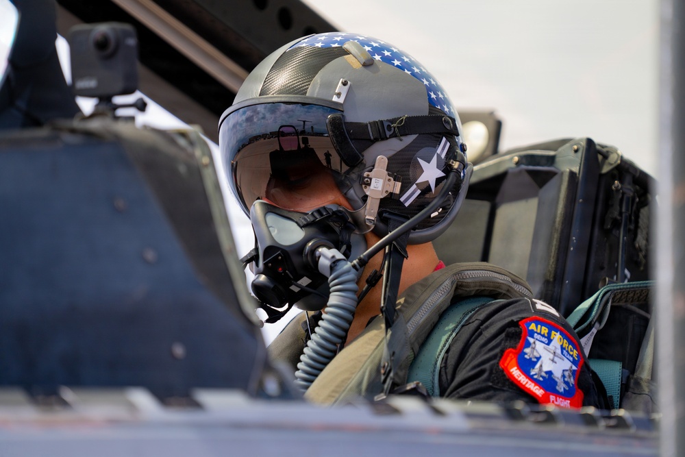 F-22 Raptor Aerial Demonstration Team performs at the Dyess Big Country Air Fest 2023