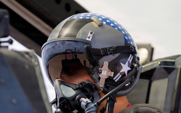 F-22 Raptor Aerial Demonstration Team performs at the Dyess Big Country Air Fest 2023