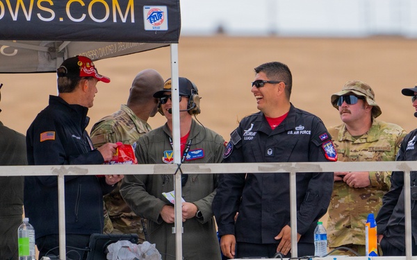 F-22 Raptor Aerial Demonstration Team performs at the Dyess Big Country Air Fest 2023
