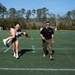 Recruiting Station Columbia and Oceanside Collegiate Academy Conduct Combat Fitness Test Exercise