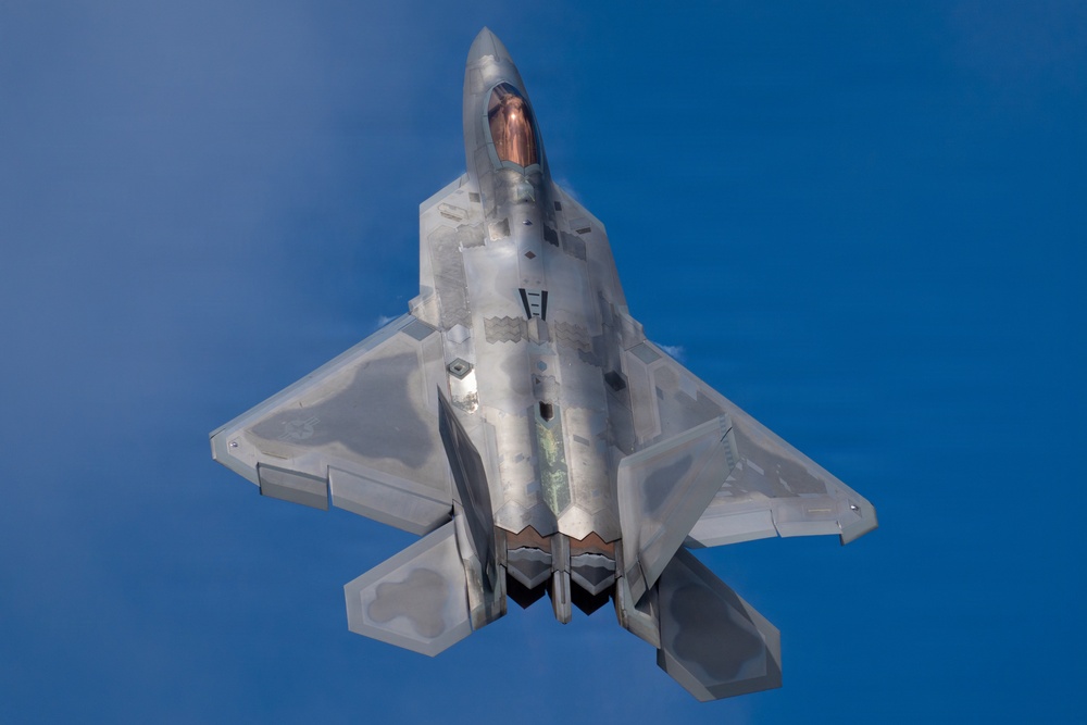 F-22 Raptor Aerial Demonstration Team performs at the Dyess Big Country Air Fest 2023