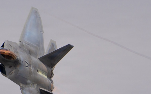 F-22 Raptor Aerial Demonstration Team performs at the Dyess Big Country Air Fest 2023