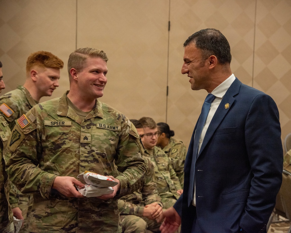 US Rep Yakym visits service members