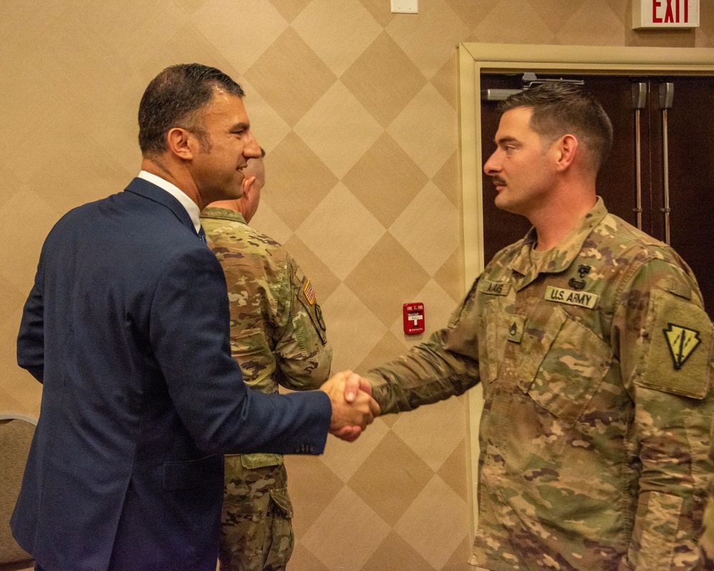 US Rep Yakym visits service members