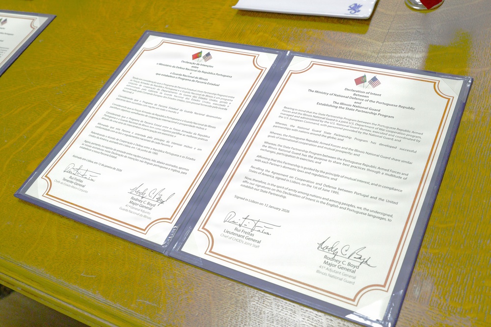 Illinois National Guard, Portugal Formalize New State Partnership Agreement