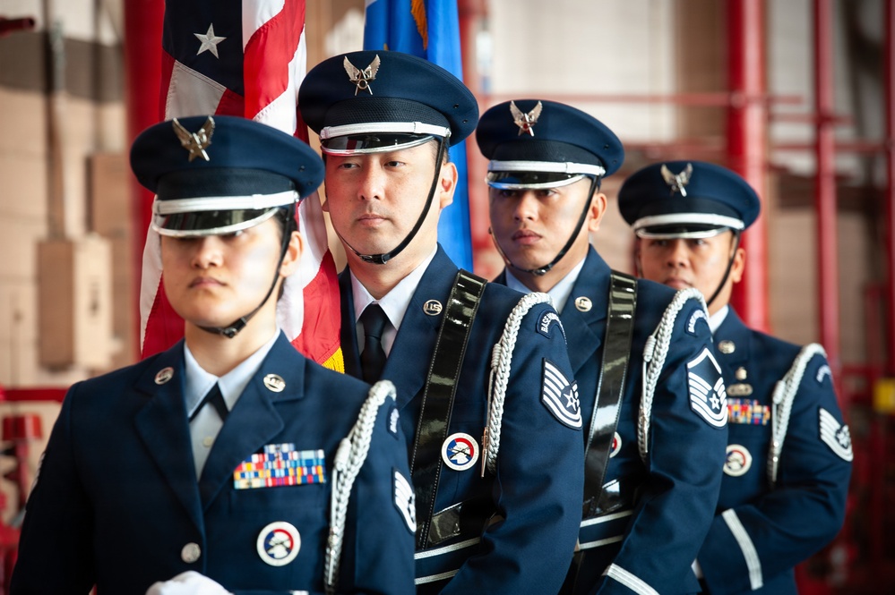 154th Wing Welcomes New Commander During Change of Command Ceremony