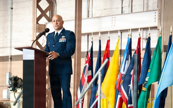 154th Wing Welcomes New Commander During Change of Command Ceremony
