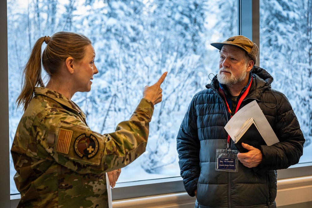 Alaska State House District 22 Representative Ted Eischeid visits JBER