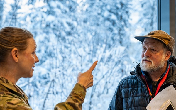 Alaska State House District 22 Representative Ted Eischeid visits JBER