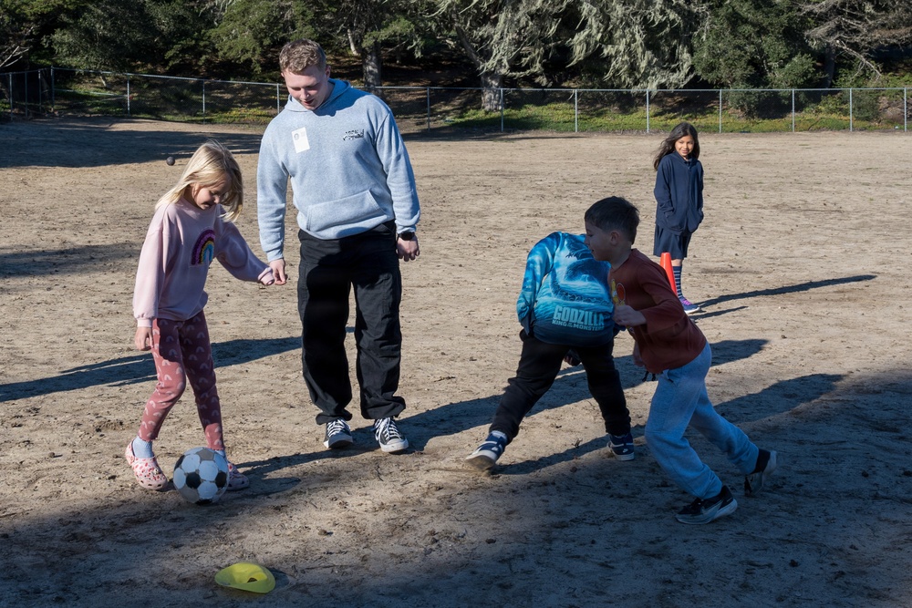 Presidio of Monterey service members mentor students at George C. Marshall Elementary School